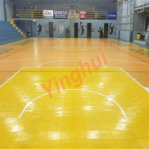 Pavimentazione per Campo da Basket Indoor, Piastrelle Sportive in PP Effetto Legno, Modulari Professionali Antiscivolo Multi-Sport W-01 - Product Image 5