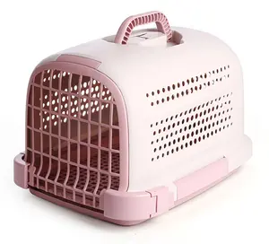 Dayanıklı taşınabilir açık seyahat köpek taşıyıcılar kafesleri Pet kafesleri taşıyıcıları evler kedi taşıma kutusu kedi konsinye kutusu