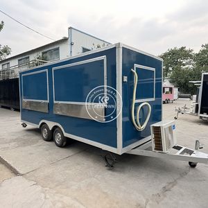 Chariot de nourriture mobile approuvé CE 2025 pour en-cas, chariot de nourriture pour hamburgers, pizzas, camion de nourriture pour glaces avec équipement - Product Image 5