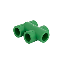 Conector en T de PPR sin Plomo, Certificado Internacionalmente, Tipo 5 Vías, para Suministro de Agua, Marca Deso