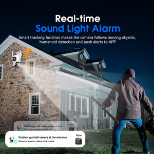 Anywii ngoài trời đầy đủ màu sắc tầm nhìn ban đêm Camera an ninh wifi IP với khuôn riêng CMOS cảm biến báo động tính năng thiết kế không dây - Product Image 5