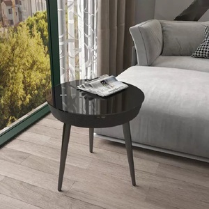 Sistema <span class=keywords><strong>de</strong></span> sonido Bluetooth <span class=keywords><strong>de</strong></span> alta calidad, carga inalámbrica tipo C, puertos USB, mesa auxiliar redonda - Product Image 6
