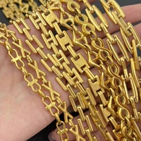 Chaînes faites à la main en acier inoxydable de haute qualité ensemble de bijoux à la mode élégant bracelet de montre bracelet à maillons infinis chaîne Bracelet collier