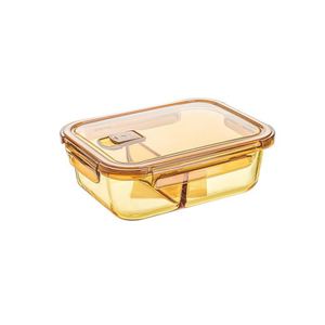 Lonchera de Vidrio de Borosilicato de Alta Resistencia, Calentable, Hermética, Apta para Microondas, Contenedor de Almacenamiento - Product Image 1