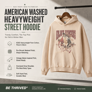 Sudadera con capucha de algodón 420G extragrande para hombre, estilo vintage lavado con estampado craquelado, ropa urbana, proveedor OEM, top. - Product Image 2