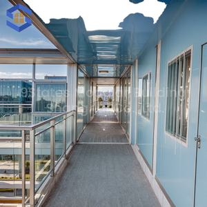 <span class=keywords><strong>Vente</strong></span> en gros de maisons préfabriquées modulaires temporaires en structure légère en acier personnalisables, abri temporaire, salle de classe - Product Image 2