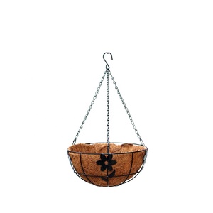 Bán hàng nóng 14-inch trong nhà nhà Treo Giỏ Coco Lót kim loại Bán hàng nóng Ins cho trong nhà home14inch Coco Treo Giỏ Coco lót - Product Image 2