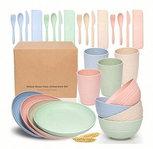 Nouvelle Collection 2026 : Vaisselle Biodégradable en Paille de Blé et Fibre de Bambou – Service de Table de Haute Qualité pour Dîner - Product Image 4