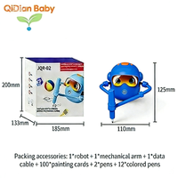 Robot de Dibujo Educativo Montessori para Niños de 3 a 8 Años, Unisex, Interactivo por Voz, 100 Tarjetas ABC, Plástico, Funciona con Pilas