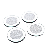 Sous-verre en verre isolant transparent au design minimaliste, fourni directement par le fabricant