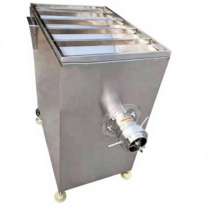 Hachoir à <span class=keywords><strong>viande</strong></span> congelée en acier inoxydable - Hachoir industriel 3HP avec verrou de sécurité et trémie, pour la transformation du bœuf, du porc et de la volaille - Product Image 1