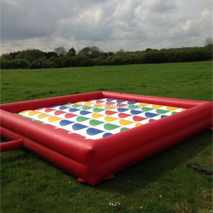 Jeu gonflable extérieur de Twister Jeu rebondissant de coussin pour des événements de carnaval Jeux interactifs gonflables géants de château de Twister - Product Image 3