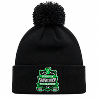 Bonnet à revers décoré d'appliques personnalisées et de pompons, 100% acrylique, unisexe, motif rayé, pour les sports d'hiver et un usage décontracté