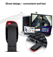 Unidad Flash USB2.0 4GB 8GB 16GB 32GB 64GB Memory Stick Plástico Nueva Unidad de Pulgar Pendrive Chip Original Llave USB