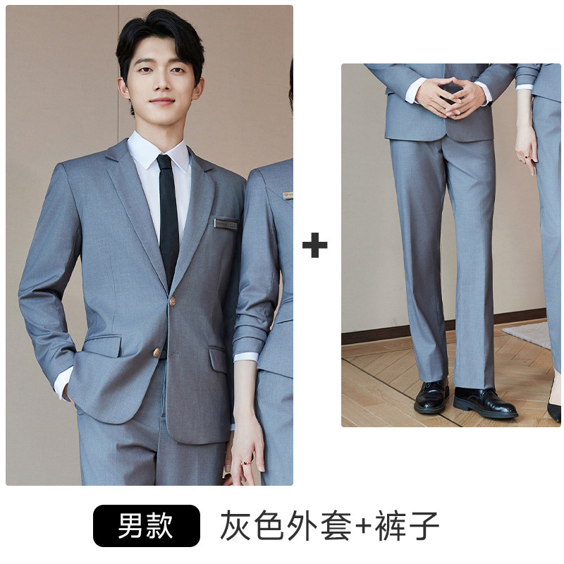 Grey suit pants for men