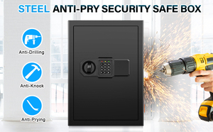 Weichi nhà khách sạn Kim loại thông minh lớn an toàn tủ điện tử kỹ thuật số an toàn hộp an toàn đồ trang sức thông minh Locker két - Product Image 5