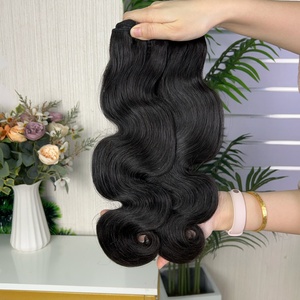 ผมมนุษย์แท้แบบเวอร์จิ้น 12a Fumi  แบบ Double Drawn  แบบมัดเป็นช่อ  ลอนหยิก - Product Image 4