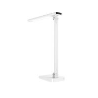 Lampe de bureau LED moderne 18W avec charnière réglable, CRI 95 élevé, protection oculaire, avec minuteur Pomodoro et arrêt programmé 60s