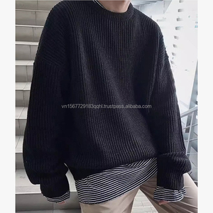 Suéter de punto a rayas con bloques de color y cuello redondo para hombre, estilo casual, novedad de otoño-invierno, a la moda, ideal para combinar. - Product Image 6