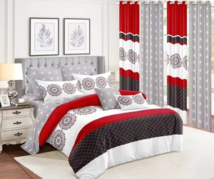 Set di trapunte floreali fresche con tenda di vendita calda set 10 set di lenzuola a cuore per ragazza e copri biancheria da letto singola 10 set - Product Image 1