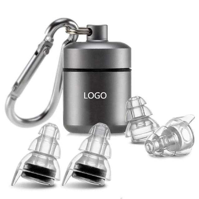 Reusable High Fidelity Silicone Earplugs NRR SNR Noise Cancelling Concert Ear Plugs for Musicians DJs Travel Study Motorcycles