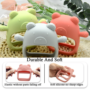 Food Grade Silicone Soft <strong>Toy</strong> Baby Teether Wristband Anti Dropping Reusable Chewing <strong>Toy</strong> Pacifier Molar Teething Relief Biting - Product Image 5
