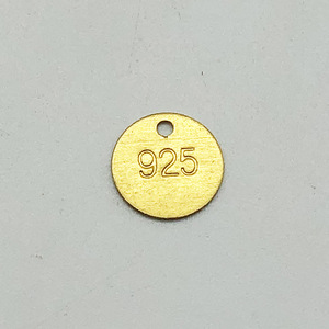 แผ่นทองแดงกลม 925 พร้อมตราสัญลักษณ์ อุปกรณ์ทำเครื่องประดับสำหรับทำต่างหู ขายส่ง - Product Image 3