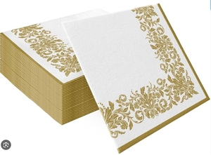 Novedad en servilletas de papel Airlaid impresas personalizadas desechables de 1 capa con sensación de <span class=keywords><strong>lino</strong></span> y <span class=keywords><strong>tela</strong></span> no tejida de China - Product Image 5