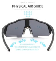 Lunettes de soleil de sport unisexes de haute qualité, surdimensionnées, vente chaude pour le cyclisme en plein air, lunettes de sport