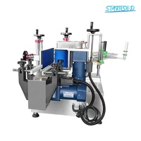 Machine d'étiquetage automatique à grande vitesse pour bouteilles rondes en plastique et verre, flacons et boîtes de conserve