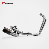 Prix de gros usine Forsound - Système d'échappement complet en fibre de carbone Intact-GPs Shorty Muffler pour Yamaha MT07 2014-2026