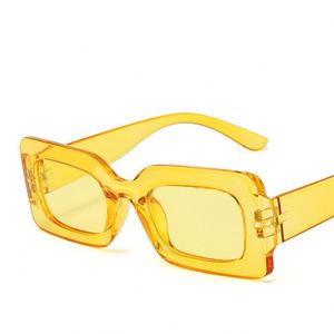 Lunettes de soleil QM pas chères pour femmes, avec logo personnalisé, monture large, pour hommes, vente en gros, rectangulaires, mode vintage, pour femmes - Product Image 4