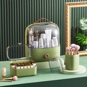 Boîte de rangement cosmétique JL1010173 avec tiroirs, grande capacité, organiseur de maquillage pour coiffeuse, table de maquillage, rangement de bureau - Product Image 3