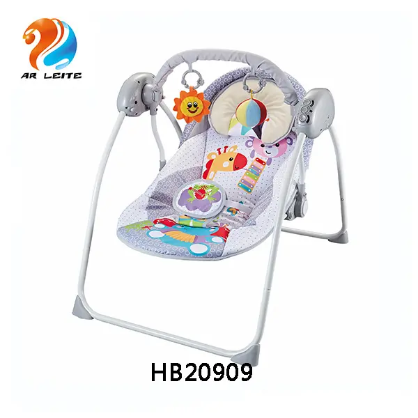 2020 थोक समायोज्य बच्चे झूले कुर्सी स्वचालित बच्चे झूले पालना नवजात तकिया मच्छर नेट के साथ बाउंसर