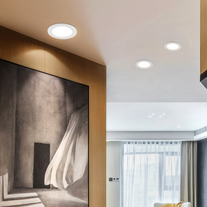 <span class=keywords><strong>Downlight</strong></span> LED Empotrable Oculto Antideslumbrante y Antivaho de 7.5cm 7W Sin Carcasa 5700K Blanco Frío para Sala de Estar, Hotel, Centro Comercial, Techo - Product Image 4