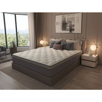 Matelas à ressorts à fermeté moyenne, soutien durable, mousses certifiées sûres, avec support lombaire et d'épaule supplémentaire