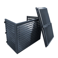 Panneau de ventilation décoratif en aluminium sur mesure pour façade d'hôtel, résistant aux intempéries, revêtement poudré, directement de l'usine