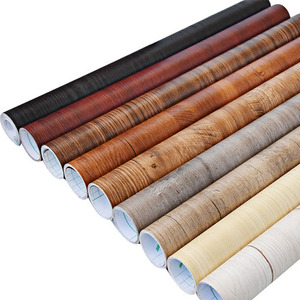 Grano de madera DIY muebles pegatinas de pared impermeables autoadhesivas PVC <span class=keywords><strong>armario</strong></span> <span class=keywords><strong>papel</strong></span> tapiz decoración de grano de madera película protectora - Product Image 6