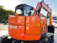 Mini-excavatrice Hitachi Zx55 d'occasion, 7,5 tonnes, Japon, sur chenilles, cabine fermée, moteur, boîte de vitesses, modèle 2022, excellent état