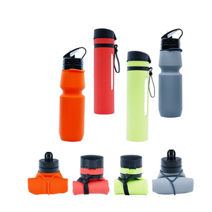 Bouteilles d'eau pliables en silicone sans BPA, légères, réutilisables, étanches, pour le sport et les voyages - Product Image 2