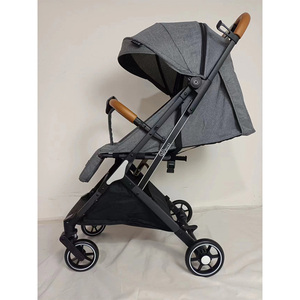 <span class=keywords><strong>Poussette</strong></span> bébé pliable 3 en 1, directement de l'usine, avec capot intégral en maille, amortisseurs sur les quatre roues, ceinture de sécurité à cinq points sécurisée, en plastique - Product Image 2