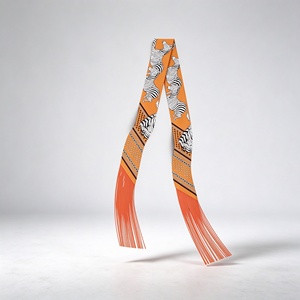 Écharpe longue à franges de style coréen de la marque PL, <span class=keywords><strong>foulard</strong></span> de sac en <span class=keywords><strong>soie</strong></span> sergé pour femme, multifonctionnel et protecteur - Product Image 3
