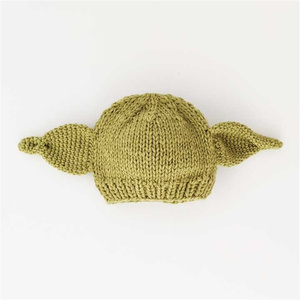 Gorro de punto hecho a mano para cachorro <span class=keywords><strong>con</strong></span> orejas caídas, gorro de punto acogedor <span class=keywords><strong>con</strong></span> orejas de animal, gorro de punto grueso para bebé, venta al por mayor - Product Image 5