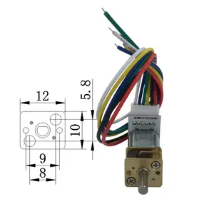 Moteur 3v 5v Encodeur magnétique N20 12mm 12v Low Rpm Micro Brush Dc Gear Motor For Door Lock