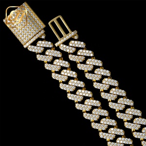GRA Certificated Cuban Link <b>Chain</b> Hip Hop 12MM <b>Iced</b> <b>Out</b> VVS Moissanite Diamond 925 Sterling Silver Fine Jewelry Necklace - Product Image 3