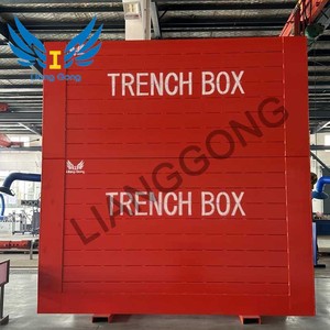Sleuf Grondbescherming Bekisting Sleufschild Sleuvenkast Shoring Voor Sloot Bouw - Product Image 3