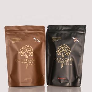 Gıda sınıfı gravür baskı PE kahve paketi çanta vana ile ayakta duran torba fermuarlı çanta - Product Image 2