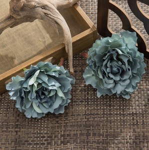 Simulation de tête de fleur de pivoine en soie, fleur artificielle, matériel pour couronne faite à la main, accessoire de décoration pour coiffure, 1 pièce - Product Image 6