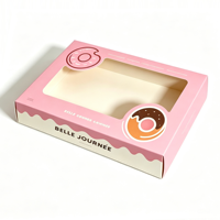 Cartes en papier blanc 350 g/m² de couleur personnalisée, laminées avec film, doublées éponge haut de gamme, pour emballages de desserts et aliments, avec logo imprimé offset