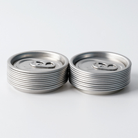 Vente chaude, couvercle de boîte de type B64, 202 Fa 52,4 mm, languette rouge, extrémité de boîte en aluminium pour les boissons aux jus